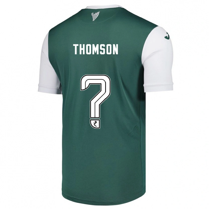 Danxen Mænd Jackson Thomson #0 Grøn Hvid Hjemmebane Spillertrøjer 2025/26 Trøje T-Shirt