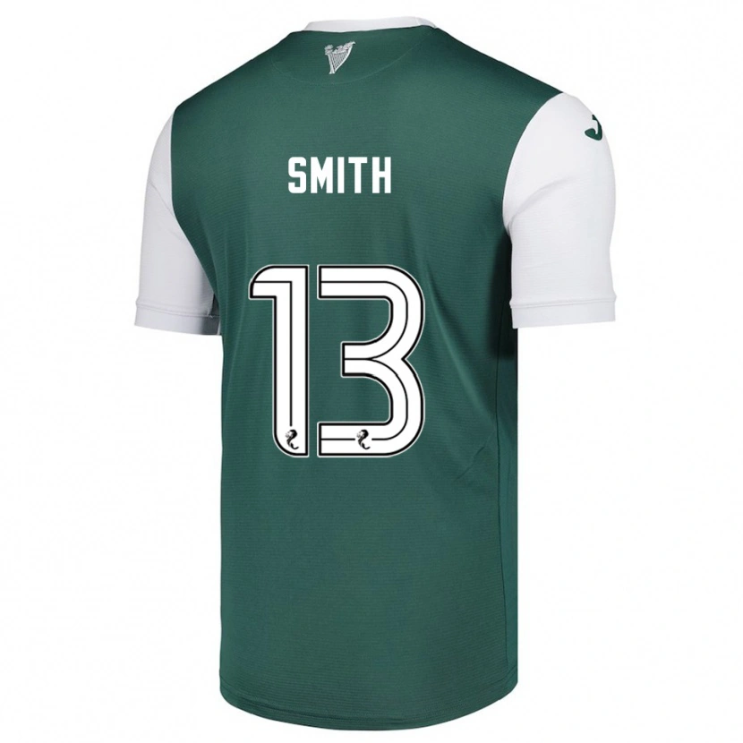 Danxen Mænd Jordan Smith #13 Grøn Hvid Hjemmebane Spillertrøjer 2025/26 Trøje T-Shirt
