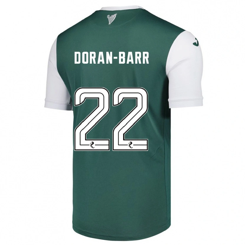 Danxen Mænd Lauren Doran-Barr #22 Grøn Hvid Hjemmebane Spillertrøjer 2025/26 Trøje T-Shirt
