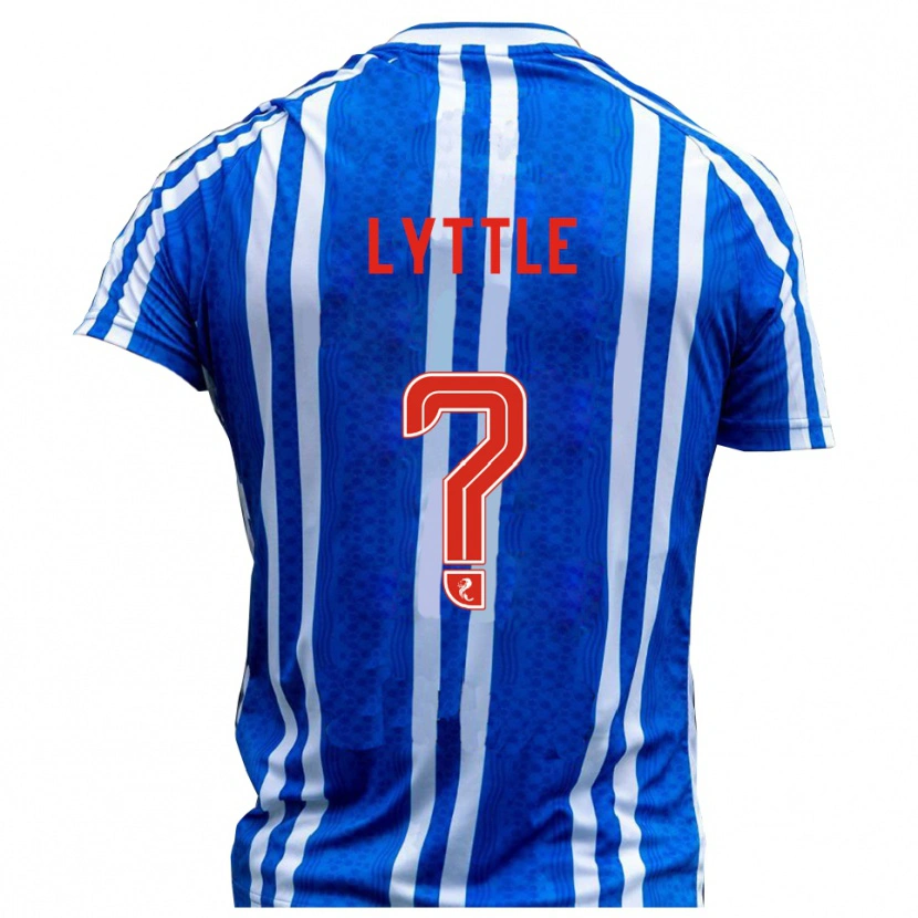 Danxen Mænd Laura Lyttle #0 Blå Hvid Hjemmebane Spillertrøjer 2025/26 Trøje T-Shirt