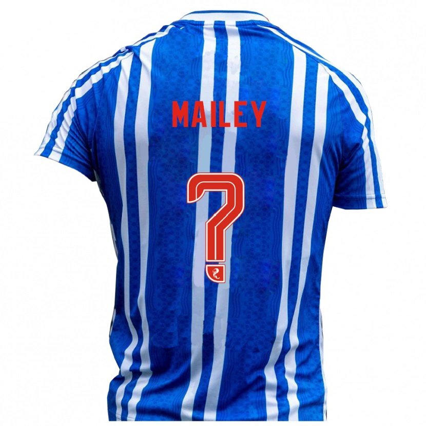 Danxen Mænd Cara Mailey #0 Blå Hvid Hjemmebane Spillertrøjer 2025/26 Trøje T-Shirt