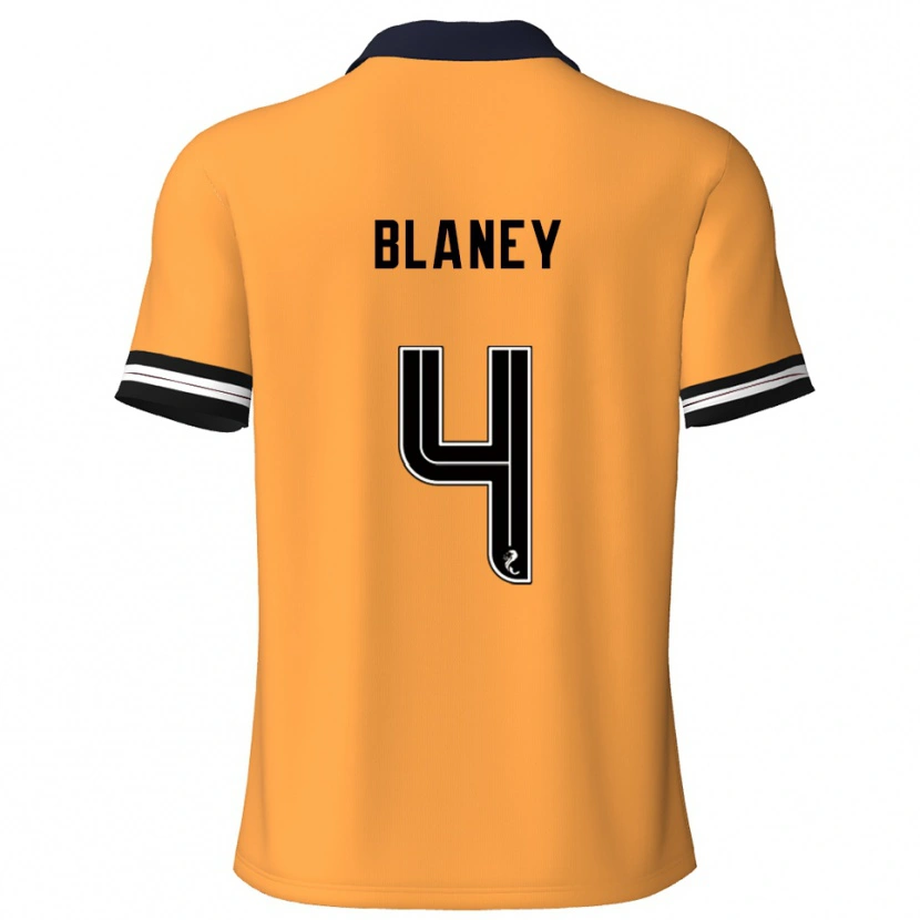 Danxen Mænd Shane Blaney #4 Gul Sort Hjemmebane Spillertrøjer 2025/26 Trøje T-Shirt