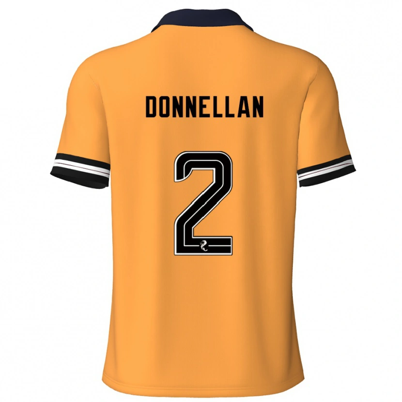 Danxen Mænd Shaun Donnellan #2 Gul Sort Hjemmebane Spillertrøjer 2025/26 Trøje T-Shirt
