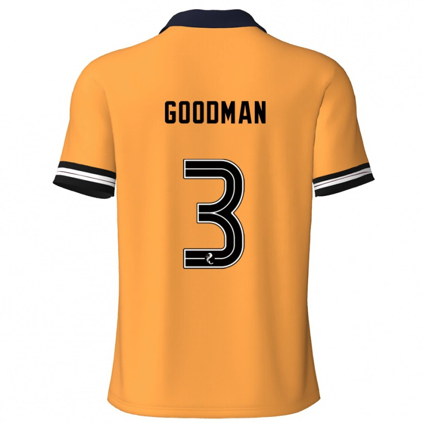 Danxen Mænd Mya Goodman #3 Gul Sort Hjemmebane Spillertrøjer 2025/26 Trøje T-Shirt