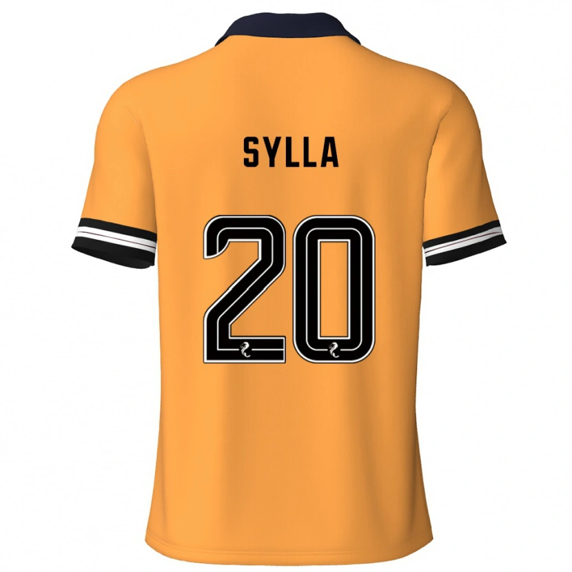 Danxen Mænd Mohamad Sylla #20 Gul Sort Hjemmebane Spillertrøjer 2025/26 Trøje T-Shirt