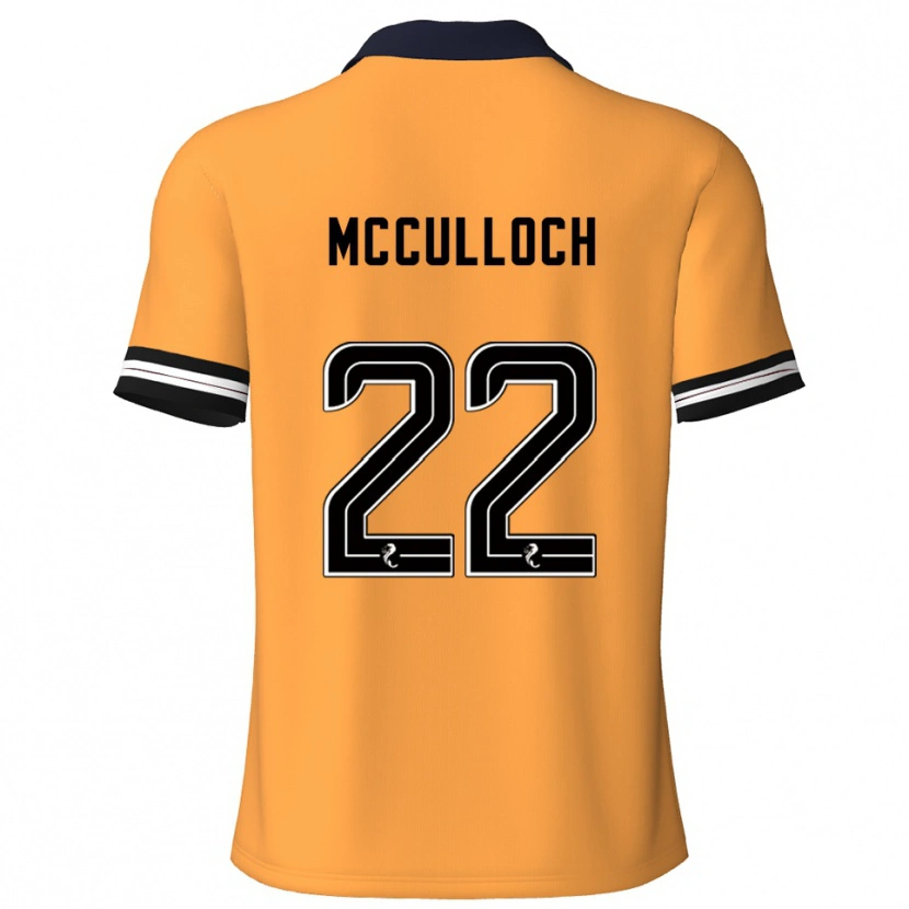 Danxen Mænd Seren Mcculloch #22 Gul Sort Hjemmebane Spillertrøjer 2025/26 Trøje T-Shirt