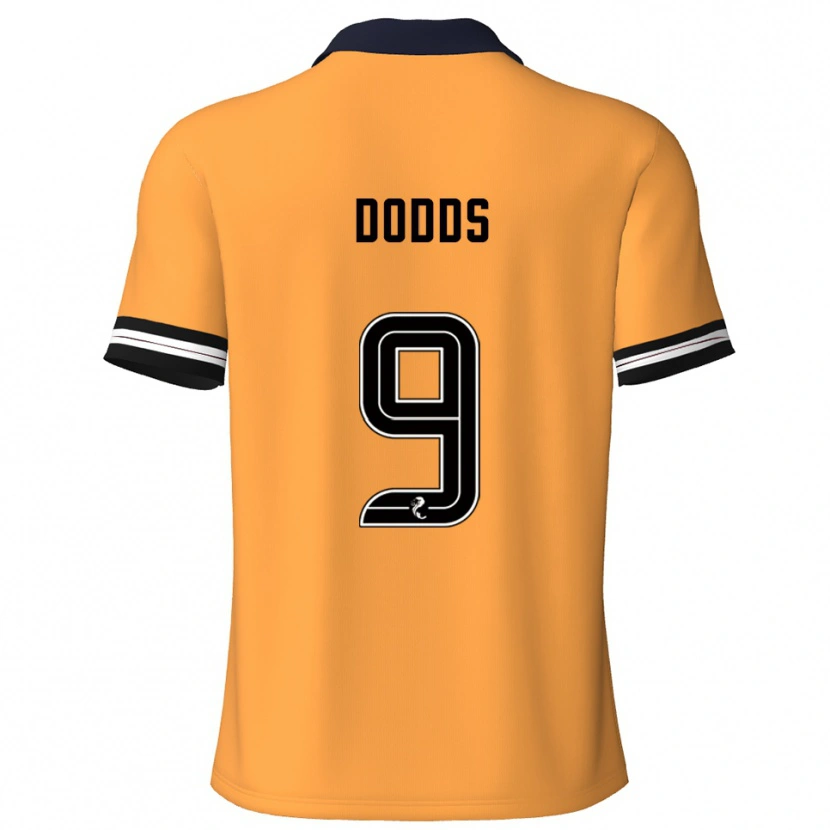 Danxen Mænd Jen Dodds #9 Gul Sort Hjemmebane Spillertrøjer 2025/26 Trøje T-Shirt