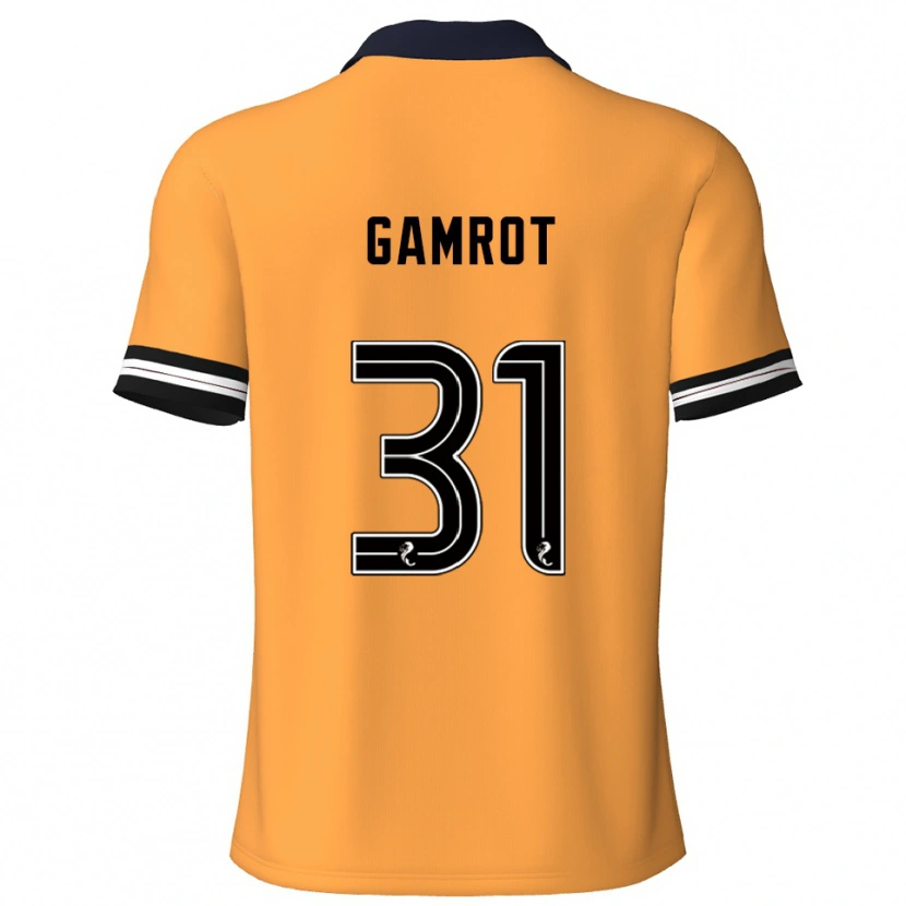 Danxen Mænd Schenai Gamrot #31 Gul Sort Hjemmebane Spillertrøjer 2025/26 Trøje T-Shirt
