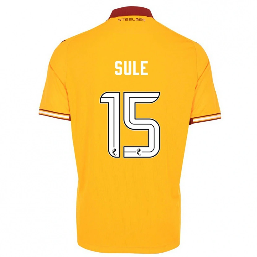 Danxen Mænd Eseosa Sule #15 Gul Burgunder Hjemmebane Spillertrøjer 2025/26 Trøje T-Shirt