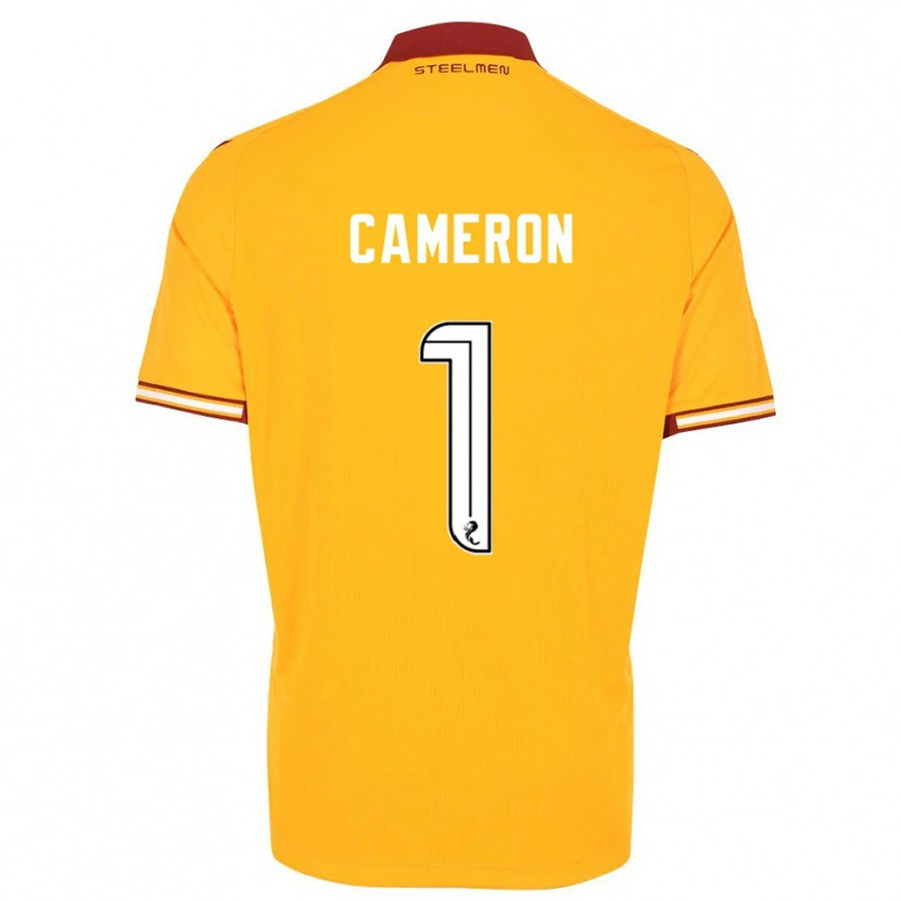 Danxen Mænd Rebecca Cameron #1 Gul Burgunder Hjemmebane Spillertrøjer 2025/26 Trøje T-Shirt