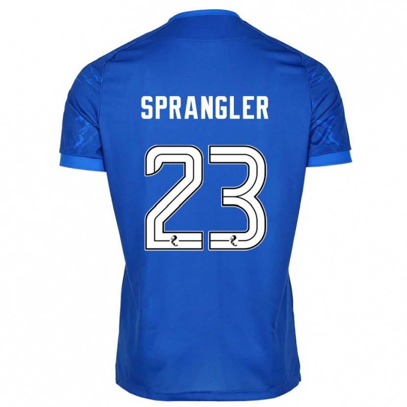 Danxen Mænd Sven Sprangler #23 Blå Hvid Hjemmebane Spillertrøjer 2025/26 Trøje T-Shirt