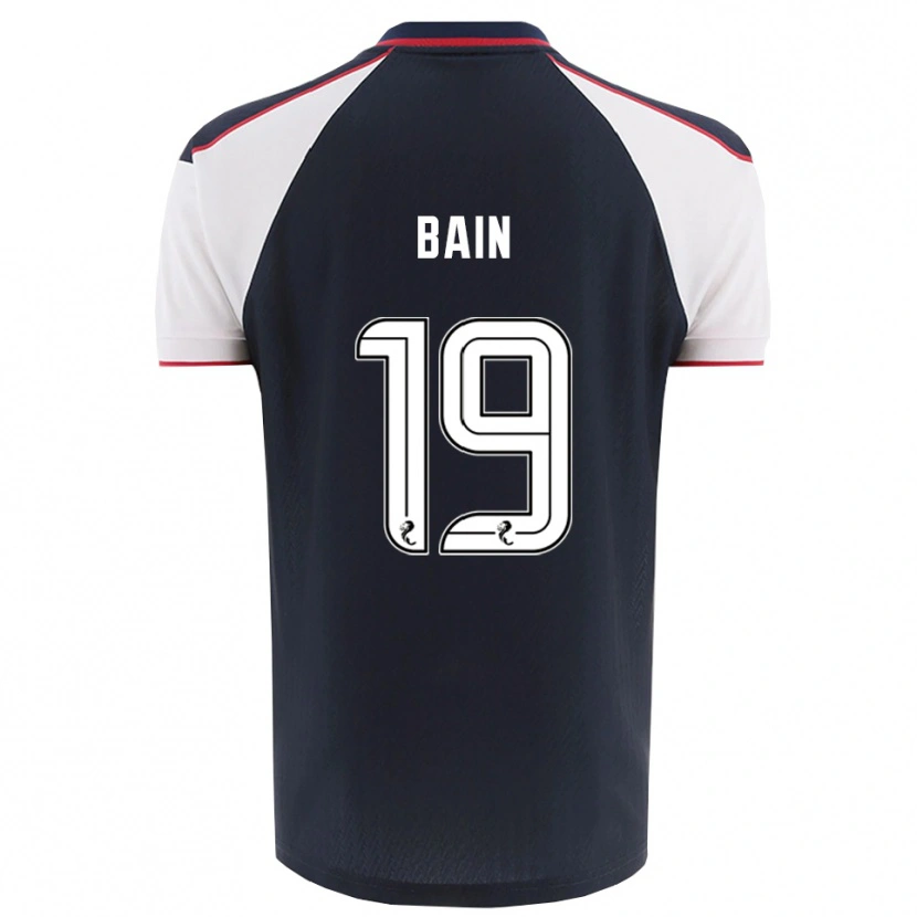 Danxen Mænd Scott Bain #19 Marineblå Hvid Hjemmebane Spillertrøjer 2025/26 Trøje T-Shirt