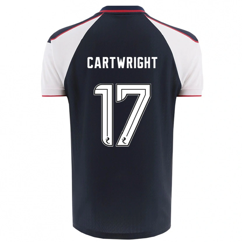 Danxen Mænd Henry Cartwright #17 Marineblå Hvid Hjemmebane Spillertrøjer 2025/26 Trøje T-Shirt