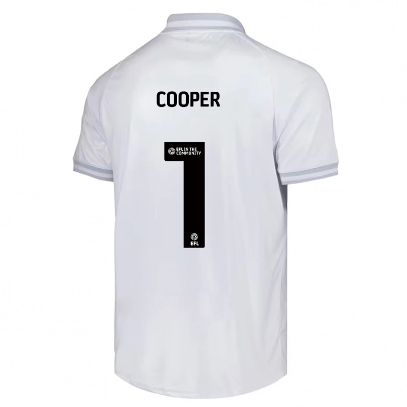 Danxen Mænd Murphy Cooper #1 Hvid Grå Sort Udebane Spillertrøjer 2025/26 Trøje T-Shirt