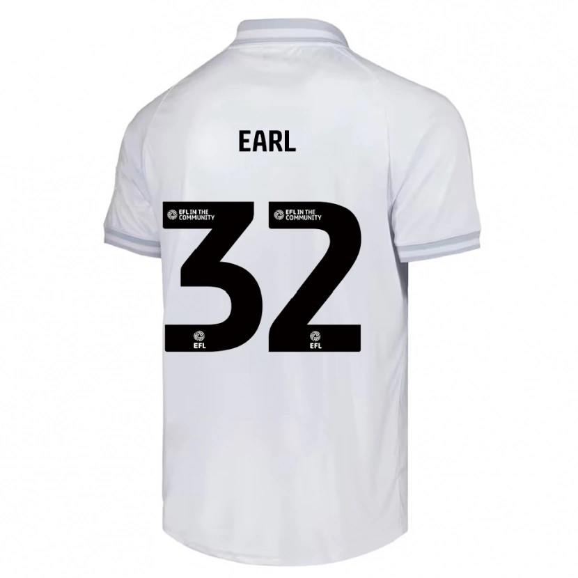 Danxen Mænd Josh Earl #32 Hvid Grå Sort Udebane Spillertrøjer 2025/26 Trøje T-Shirt