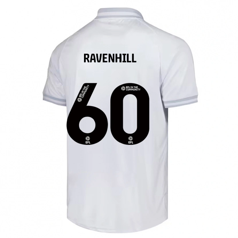 Danxen Mænd Rogan Ravenhill #60 Hvid Grå Sort Udebane Spillertrøjer 2025/26 Trøje T-Shirt
