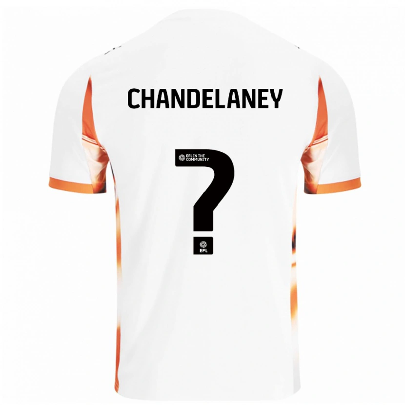 Danxen Mænd Yulan Chandelaney #0 Hvid Orange Sort Udebane Spillertrøjer 2025/26 Trøje T-Shirt