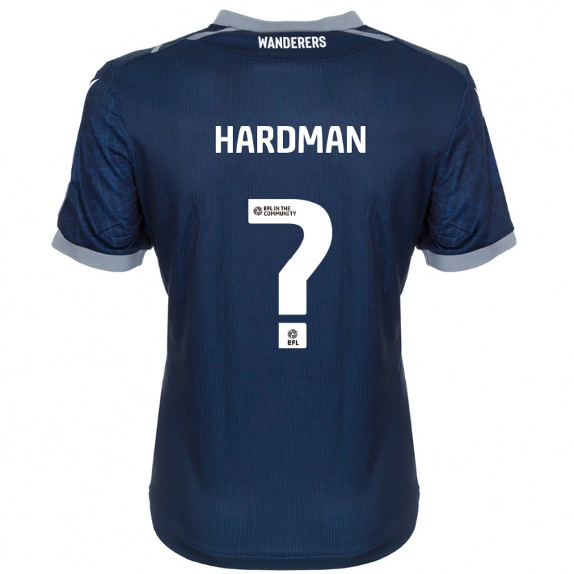 Danxen Mænd Madison Hardman #0 Marineblå Grå Udebane Spillertrøjer 2025/26 Trøje T-Shirt