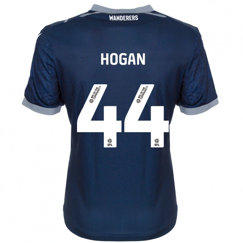 Danxen Mænd Sean Hogan #44 Marineblå Grå Udebane Spillertrøjer 2025/26 Trøje T-Shirt