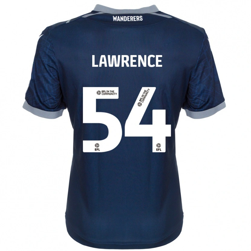 Danxen Mænd Daeshon Lawrence #54 Marineblå Grå Udebane Spillertrøjer 2025/26 Trøje T-Shirt