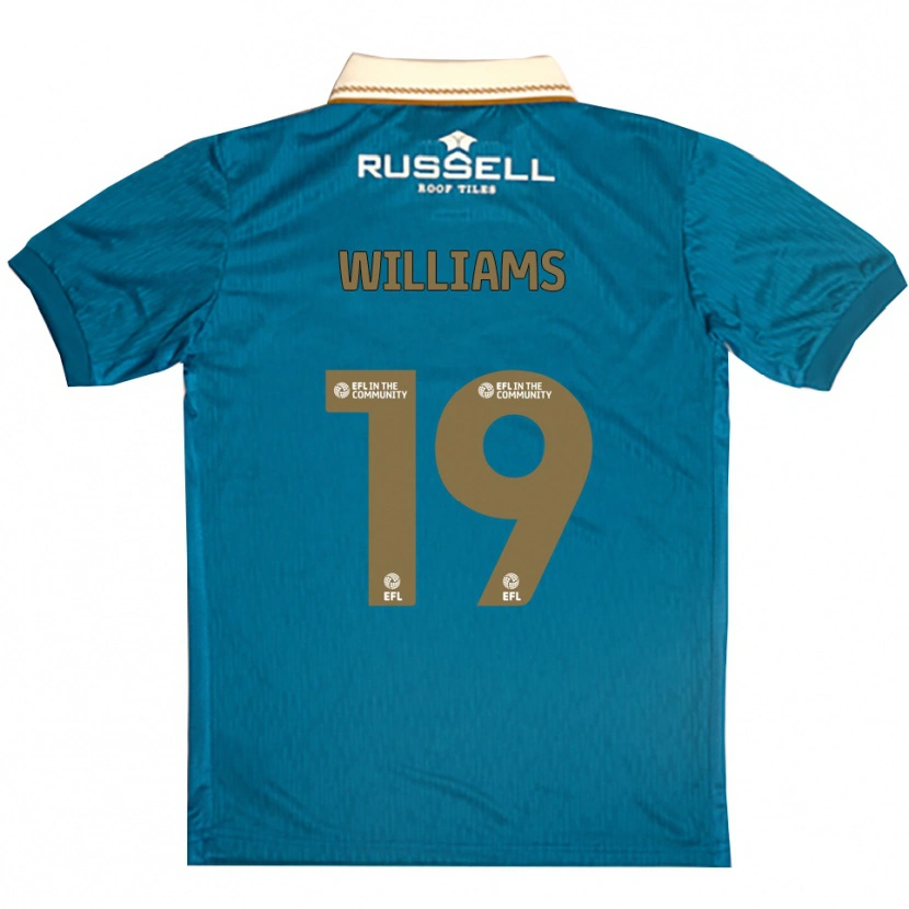 Danxen Mænd Dylan Williams #19 Lyseblå Hvid Udebane Spillertrøjer 2025/26 Trøje T-Shirt