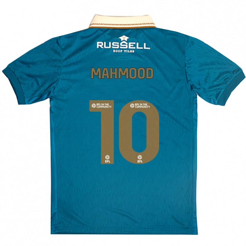 Danxen Mænd Hajrah Mahmood #10 Lyseblå Hvid Udebane Spillertrøjer 2025/26 Trøje T-Shirt