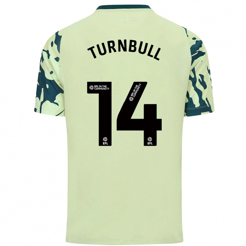 Danxen Mænd David Turnbull #14 Mørkegrøn Udebane Spillertrøjer 2025/26 Trøje T-Shirt