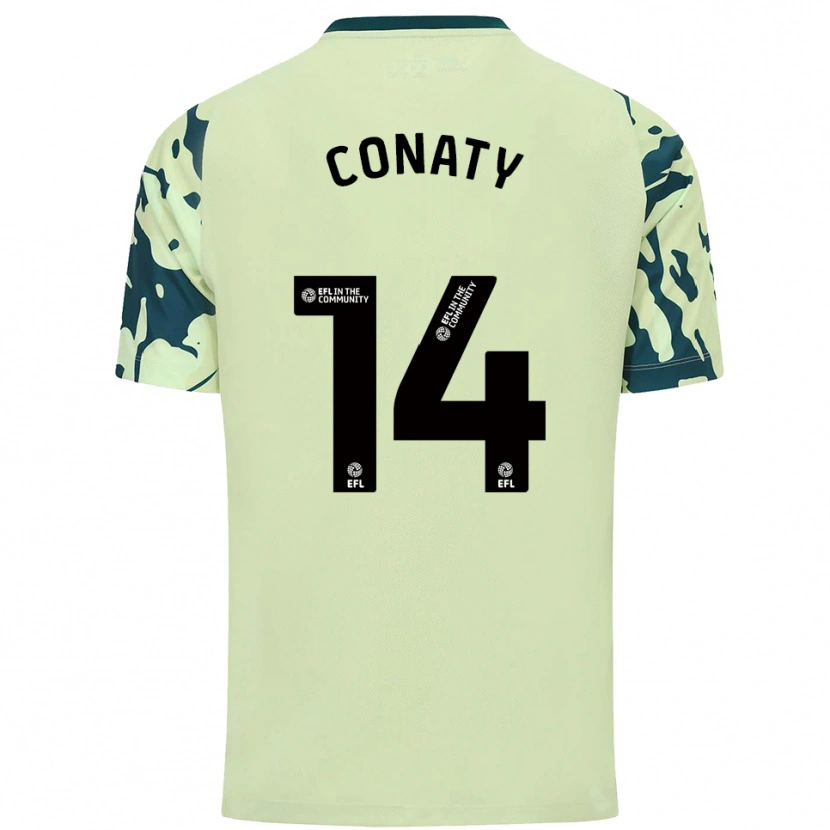 Danxen Mænd Keano Conaty #14 Mørkegrøn Udebane Spillertrøjer 2025/26 Trøje T-Shirt