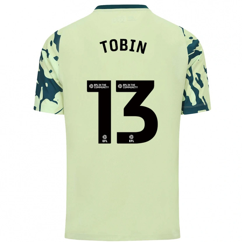 Danxen Mænd Tiger Tobin #13 Mørkegrøn Udebane Spillertrøjer 2025/26 Trøje T-Shirt