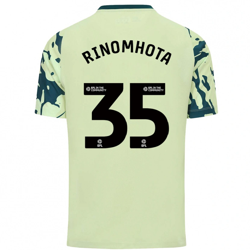 Danxen Mænd Andy Rinomhota #35 Mørkegrøn Udebane Spillertrøjer 2025/26 Trøje T-Shirt
