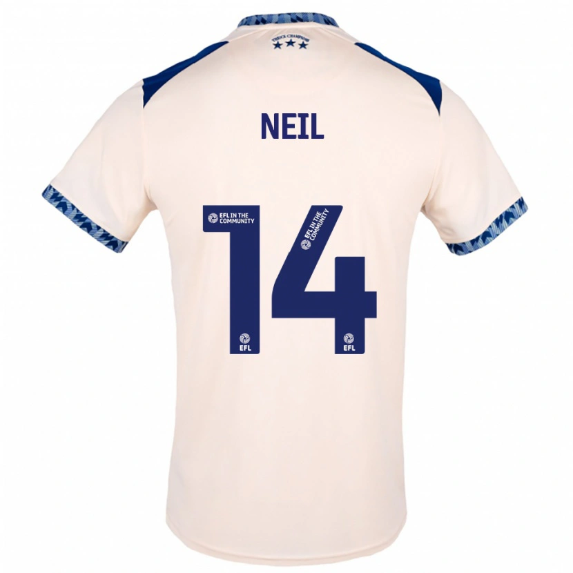 Danxen Mænd Marlie Neil #14 Offwhite Marineblå Udebane Spillertrøjer 2025/26 Trøje T-Shirt