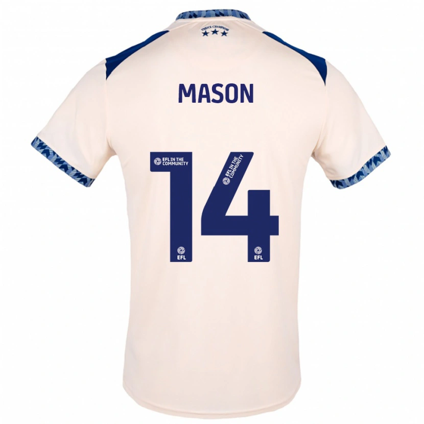 Danxen Mænd Yasmin Mason #14 Offwhite Marineblå Udebane Spillertrøjer 2025/26 Trøje T-Shirt