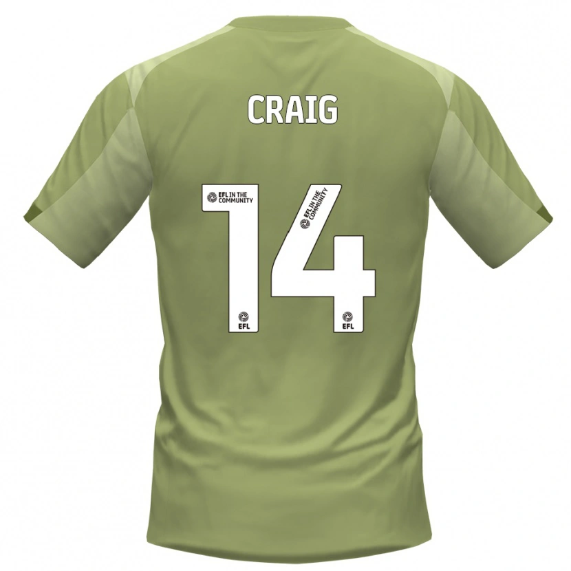 Danxen Mænd Michael Craig #14 Salvie Champagne Udebane Spillertrøjer 2025/26 Trøje T-Shirt