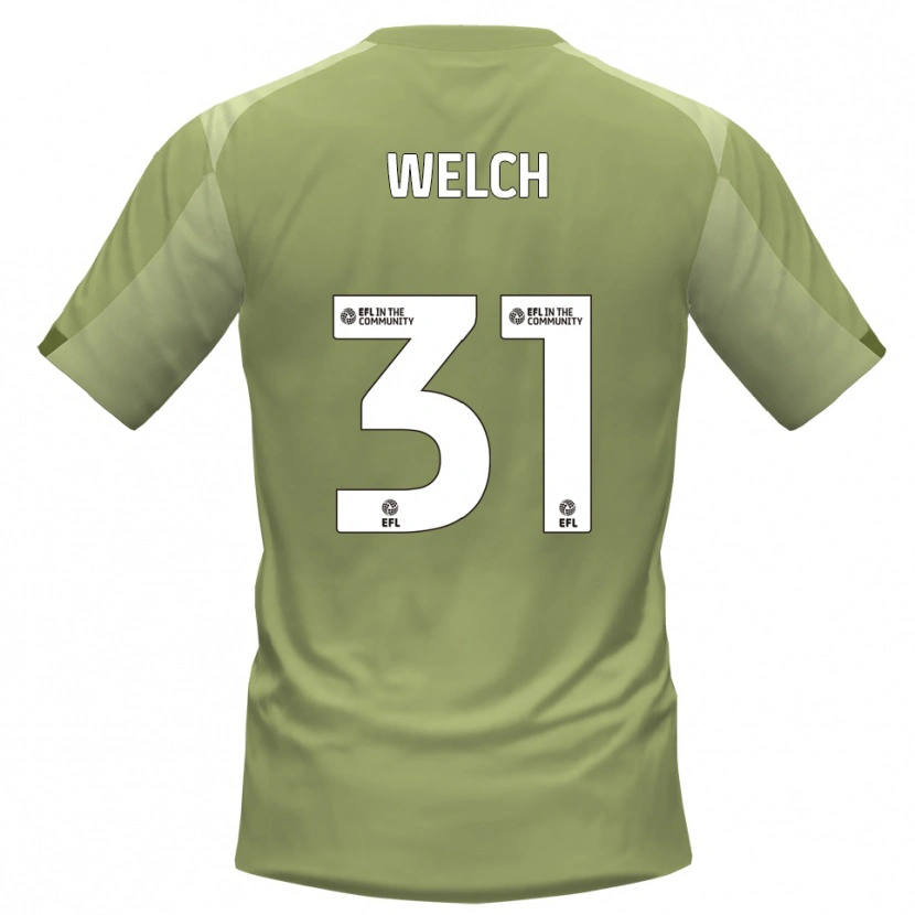 Danxen Mænd Makai Welch #31 Salvie Champagne Udebane Spillertrøjer 2025/26 Trøje T-Shirt