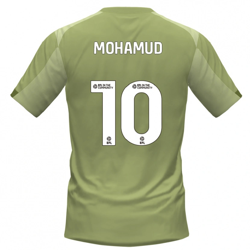 Danxen Mænd Abdi Mohamud #10 Salvie Champagne Udebane Spillertrøjer 2025/26 Trøje T-Shirt