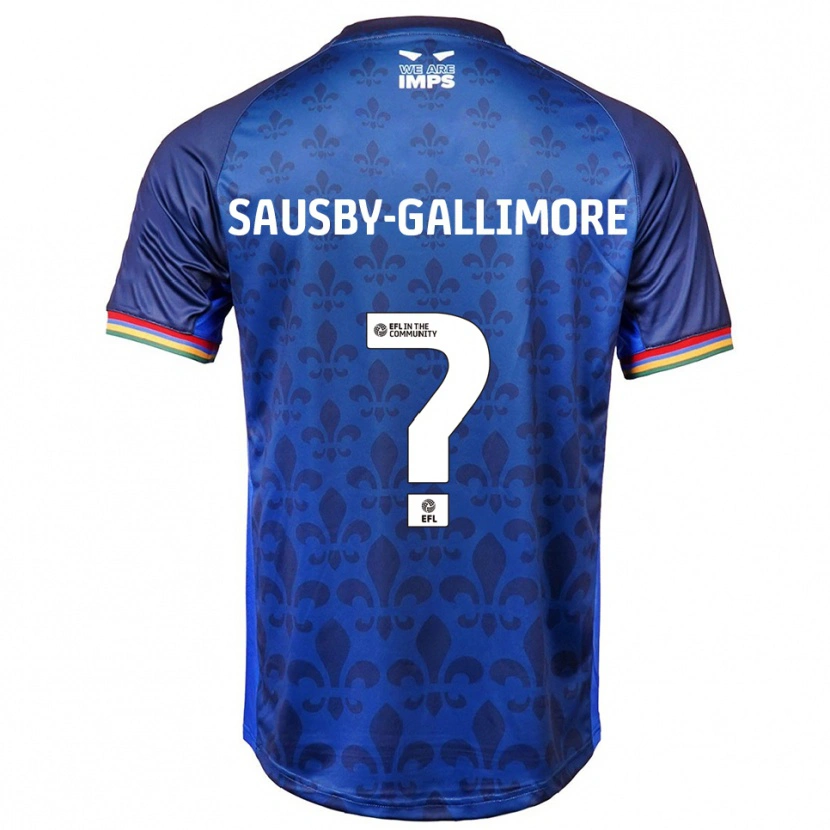Danxen Mænd Olivia Sausby-Gallimore #0 Blå Marineblå Udebane Spillertrøjer 2025/26 Trøje T-Shirt