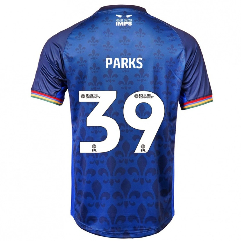 Danxen Mænd Charlie Parks #39 Blå Marineblå Udebane Spillertrøjer 2025/26 Trøje T-Shirt