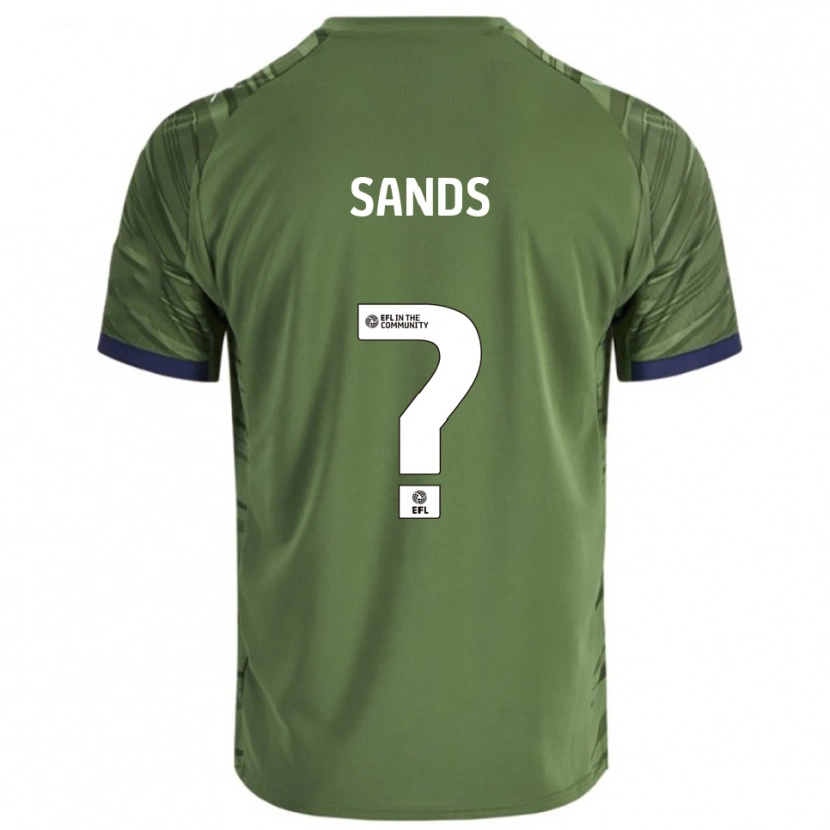 Danxen Mænd Tilly Sands #0 Grøn Hvid Udebane Spillertrøjer 2025/26 Trøje T-Shirt