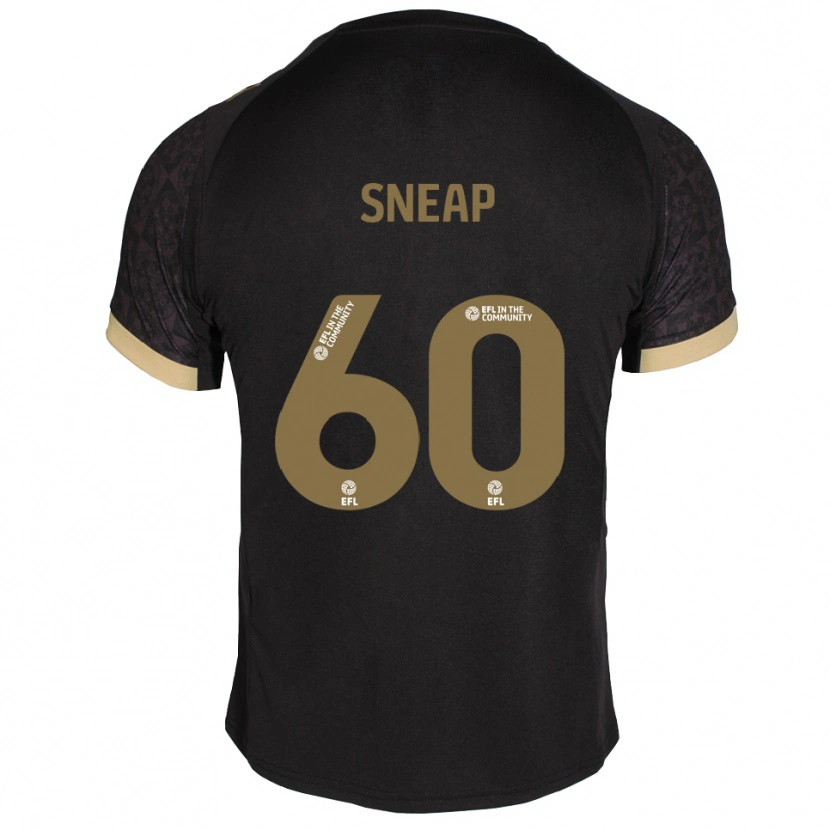 Danxen Mænd Harley Sneap #60 Sort Guld Udebane Spillertrøjer 2025/26 Trøje T-Shirt