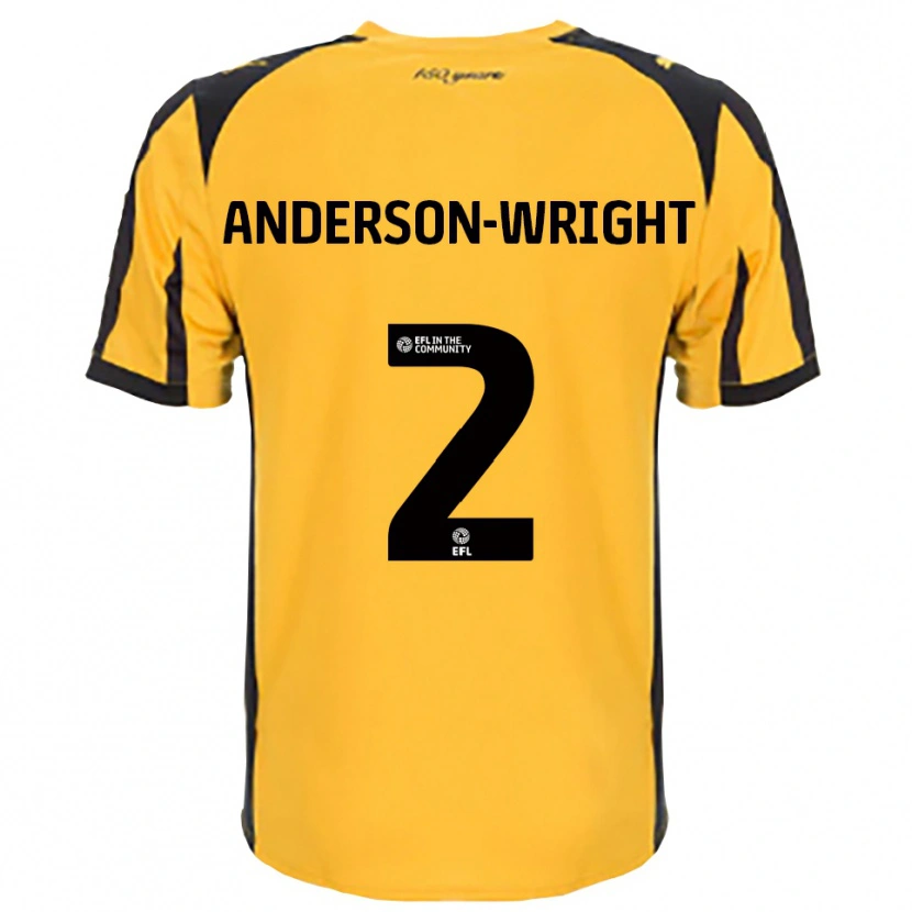 Danxen Mænd Daisy Anderson-Wright #2 Orange Sort Udebane Spillertrøjer 2025/26 Trøje T-Shirt
