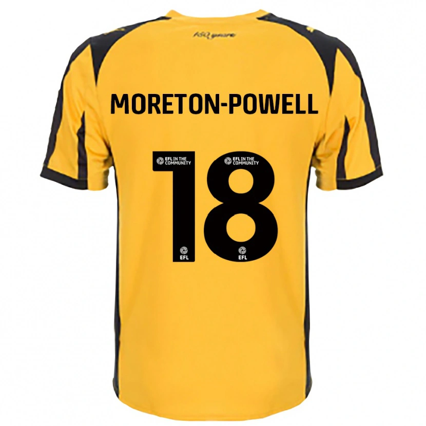 Danxen Mænd Erin Moreton-Powell #18 Orange Sort Udebane Spillertrøjer 2025/26 Trøje T-Shirt