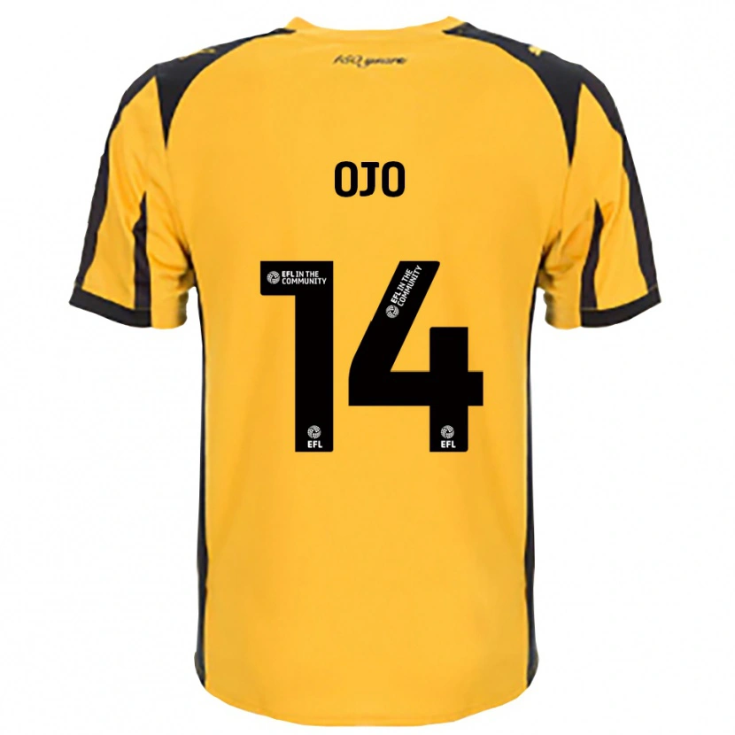 Danxen Mænd Funso Ojo #14 Orange Sort Udebane Spillertrøjer 2025/26 Trøje T-Shirt