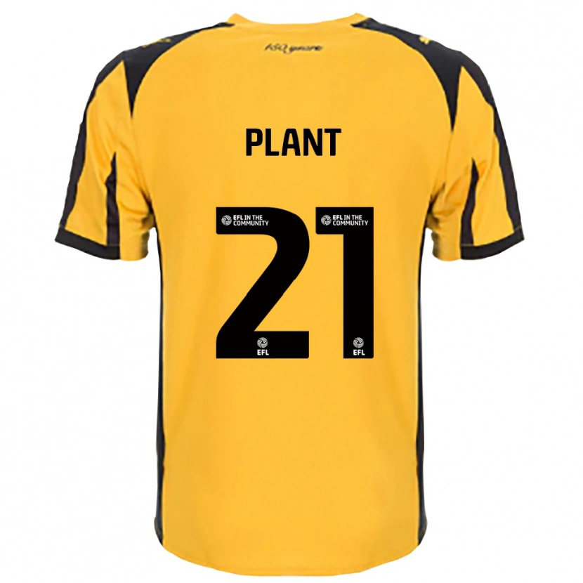 Danxen Mænd James Plant #21 Orange Sort Udebane Spillertrøjer 2025/26 Trøje T-Shirt