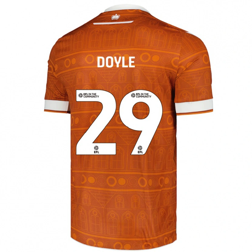 Danxen Mænd Kamari Doyle #29 Orange Hvid Udebane Spillertrøjer 2025/26 Trøje T-Shirt