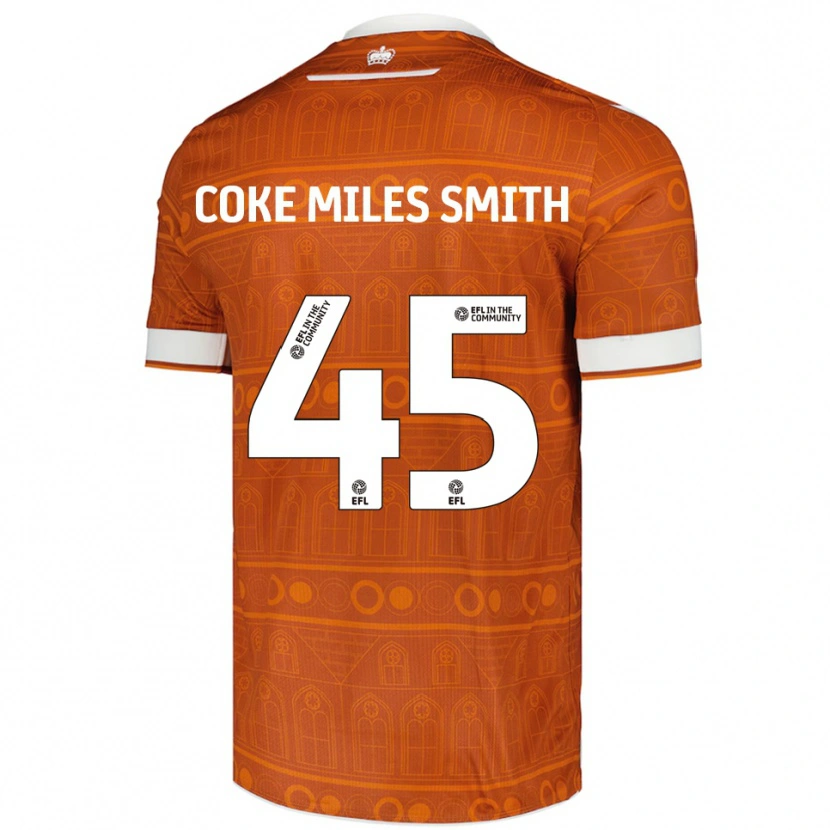 Danxen Mænd Kiyan Coke Miles Smith #45 Orange Hvid Udebane Spillertrøjer 2025/26 Trøje T-Shirt