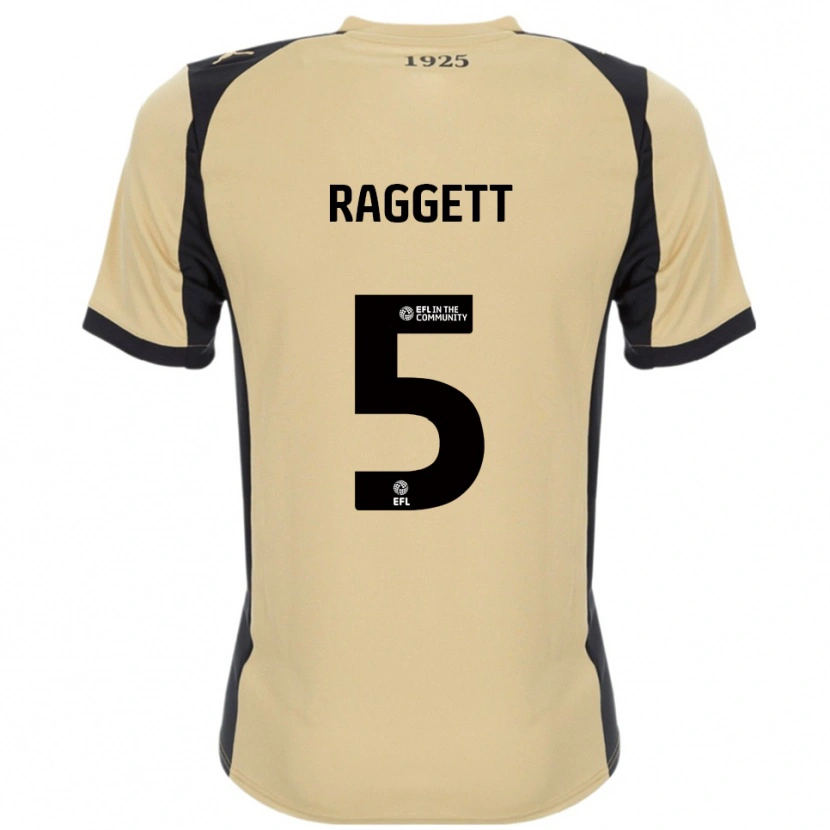 Danxen Mænd Sean Raggett #5 Guld Sort Udebane Spillertrøjer 2025/26 Trøje T-Shirt