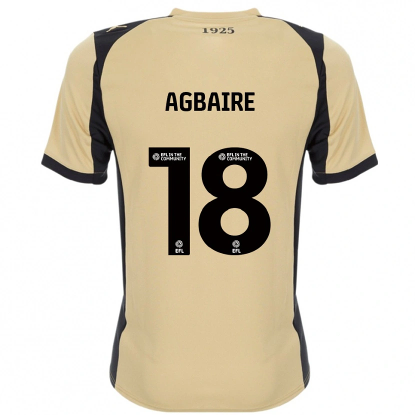Danxen Mænd Lenny Agbaire #18 Guld Sort Udebane Spillertrøjer 2025/26 Trøje T-Shirt