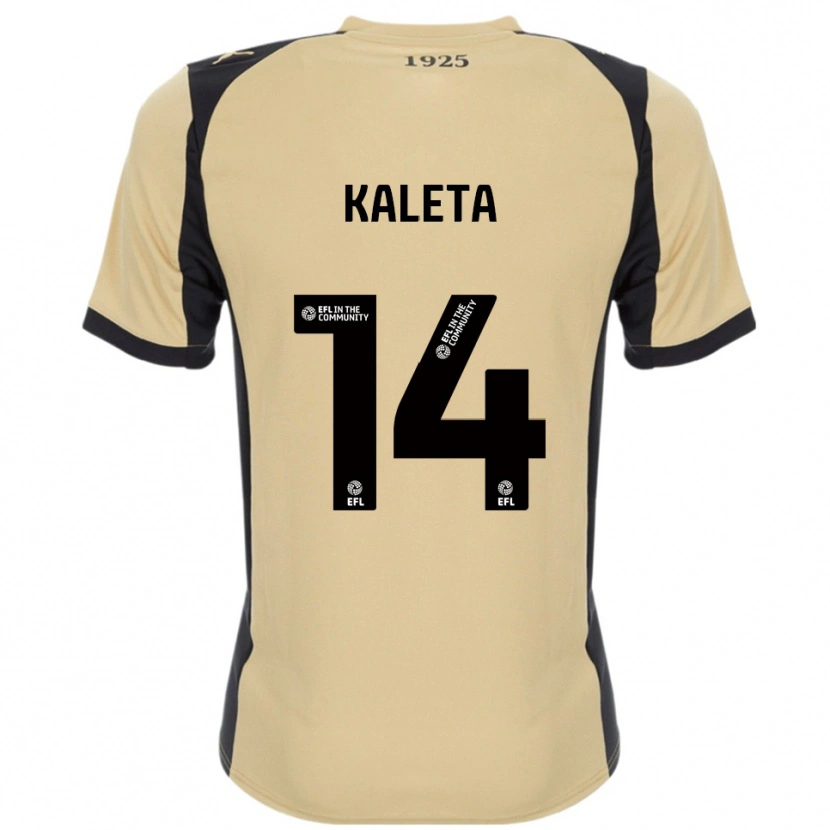 Danxen Mænd Marvin Kaleta #14 Guld Sort Udebane Spillertrøjer 2025/26 Trøje T-Shirt