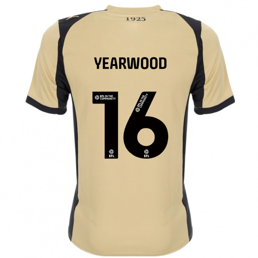 Danxen Mænd Dru Yearwood #16 Guld Sort Udebane Spillertrøjer 2025/26 Trøje T-Shirt