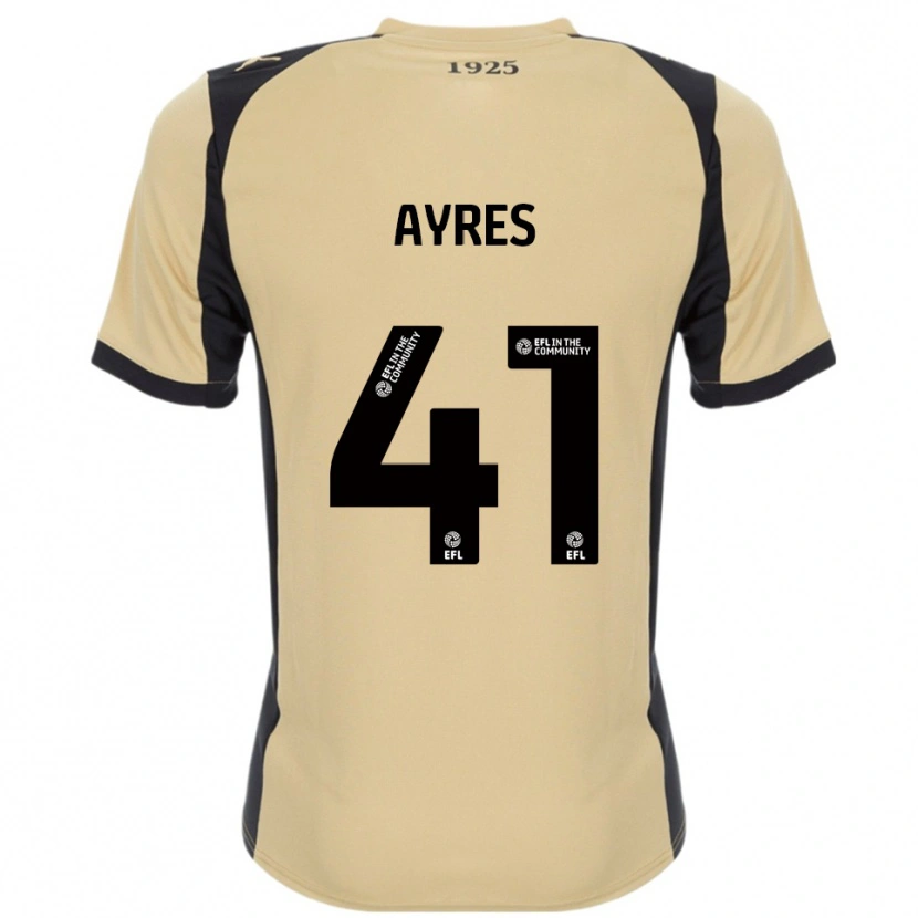 Danxen Mænd Josh Ayres #41 Guld Sort Udebane Spillertrøjer 2025/26 Trøje T-Shirt